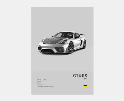 Porsche GT 4 RS Wall Poster