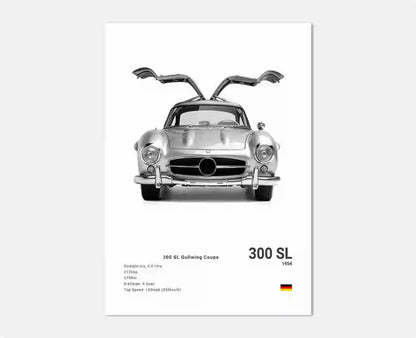 Mercedes-Benz 300 SL Wandposter