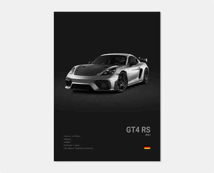 Porsche GT 4 RS Wandposter