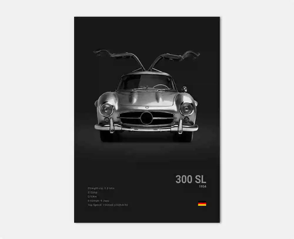 Mercedes-Benz 300 SL Wandposter