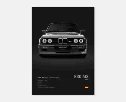 BMW M3 E30 Wall Poster