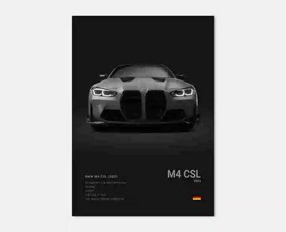 BMW M4 CSL Wandposter