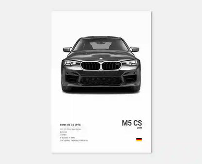 BMW M5 Competition Wandposter