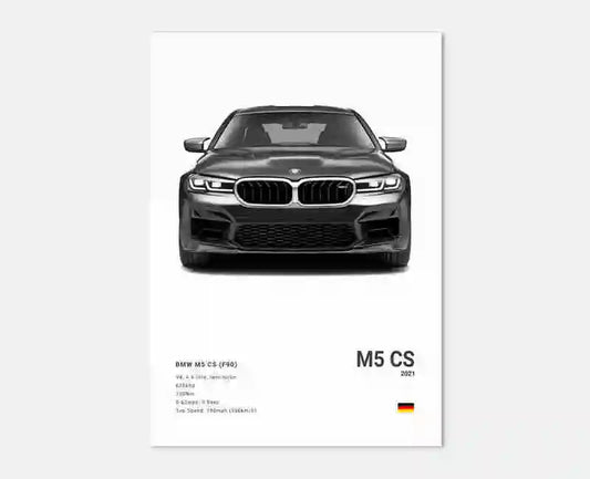 BMW M5 Competition Wall Poster