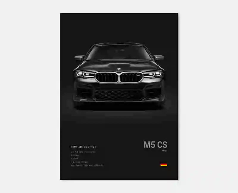 BMW M5 Competition Wall Poster