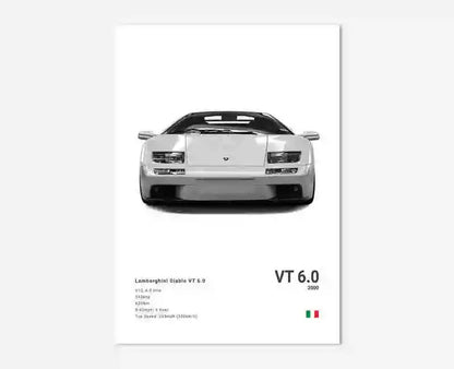 Lamborghini Diablo Wall Poster