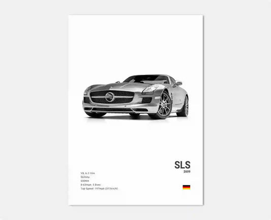 Mercedes-Benz SLS Wandposter