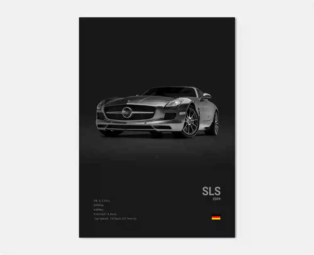 Mercedes-Benz SLS Wandposter